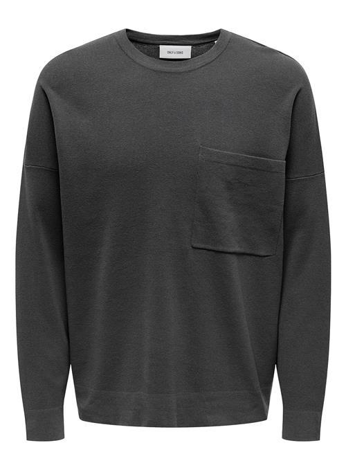 ONLY & SONS | Onslamai Ovz 12 Ls Pocket Crew Knit | S
