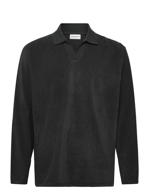 Lindbergh | V-Neck Jacquard Polo L/S | L