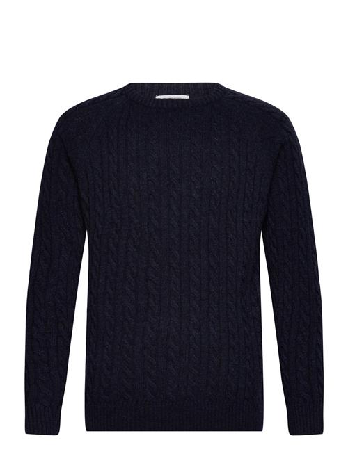 Lindbergh | Lambswool Raglan Cable O-Neck Knit | L