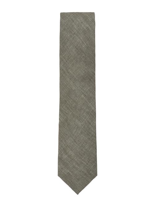 Lindbergh Black | Structured Tencel Tie 7 Cm | ONE SIZE