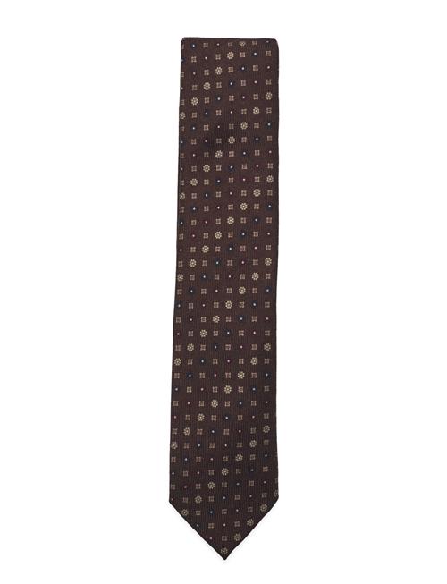 Lindbergh Black | Wool Tie With Pattern 7 Cm | ONE SIZE