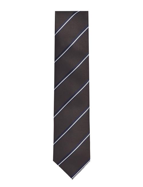Lindbergh Black | Polyester Tie With Stripe 7 Cmpolyester Tie With Stripe 7 Cm | ONE SIZE