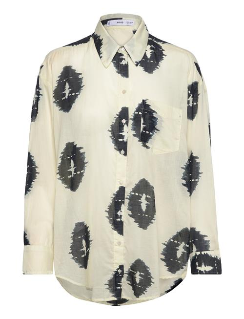 Mango | Semi-Transparent Printed Shirt | XS