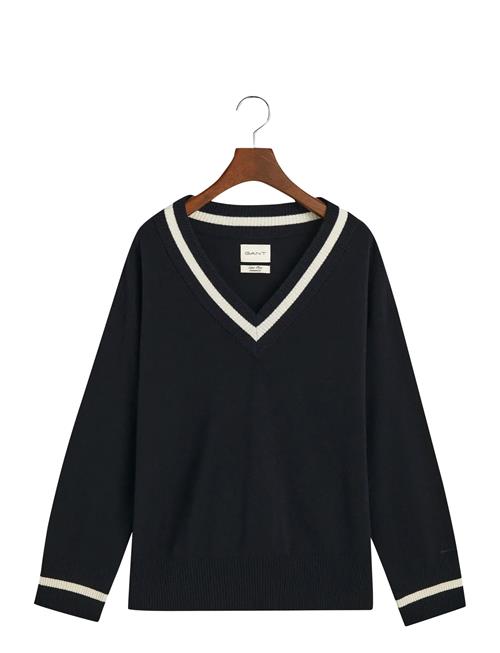 GANT | Superfine Lambswool Cont V-Neck | M