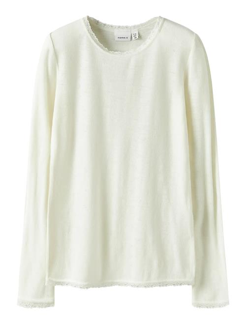 name it | Nkfwang Wool Needle Ls Top Solid | 134-140