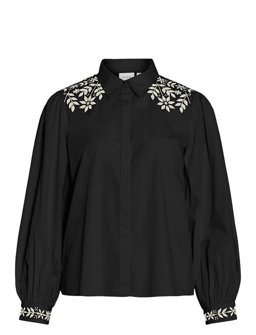 Vila | Vicaria L/S Embroidery Shirt/R | 38