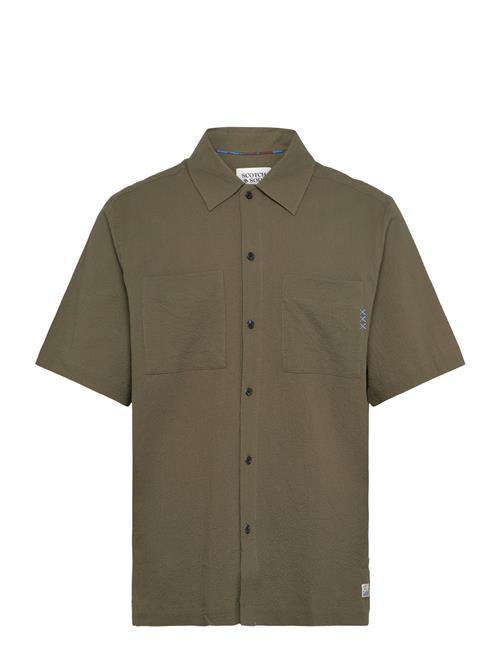 Scotch & Soda | Relaxed Fit Short Sleeve Seersucker Shirt | S