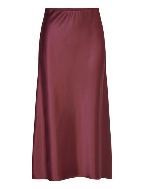 Malina | Aubree Satin Midi Skirt | XS