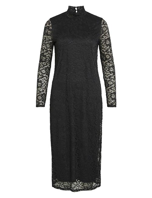 Vila | Vidida L/S High Neck Midi Lace Dress/Ka | M