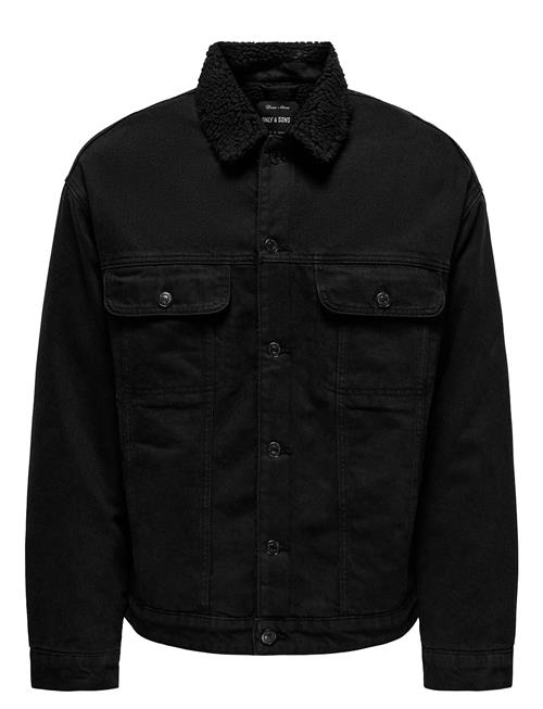 ONLY & SONS | Onswilson Sherpa Blk 0971 Dnm Jacket | S
