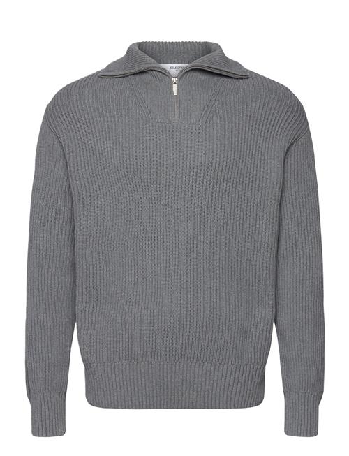 Selected | Slhdry Ls Knit Relaxed Half Zip | M