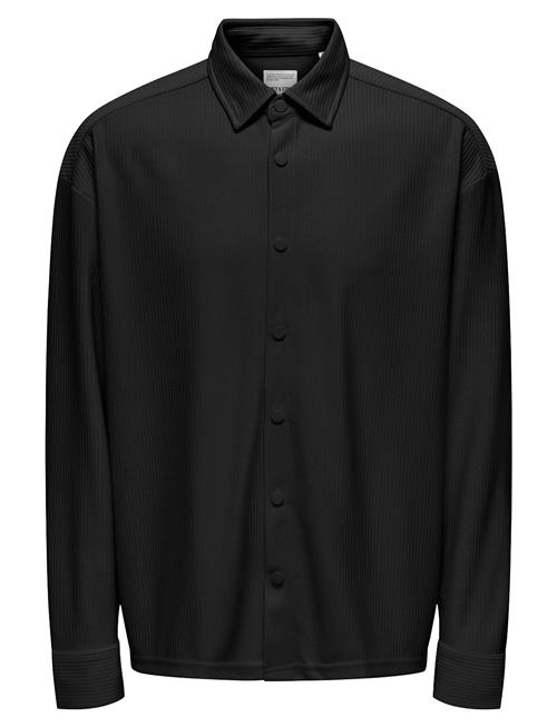 ONLY & SONS | Onskari Plizze Ls Rlx Overshirt | XS