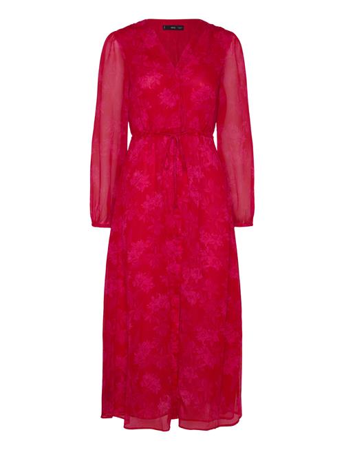 Mango | Floral-Print Dress With Knot Detail | S