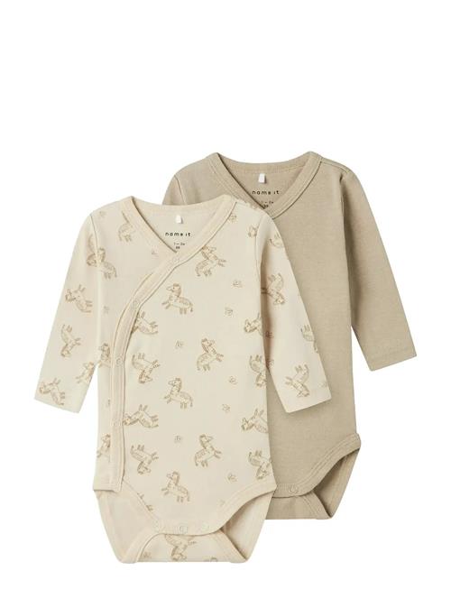 name it | Nbnbody 2P Ls Wrap Rainy Day Zebra Noos | 68
