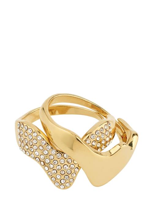 Pilgrim | Connect 2-In-1 Set Crystal Rings Gold-Plated | ONE SIZE