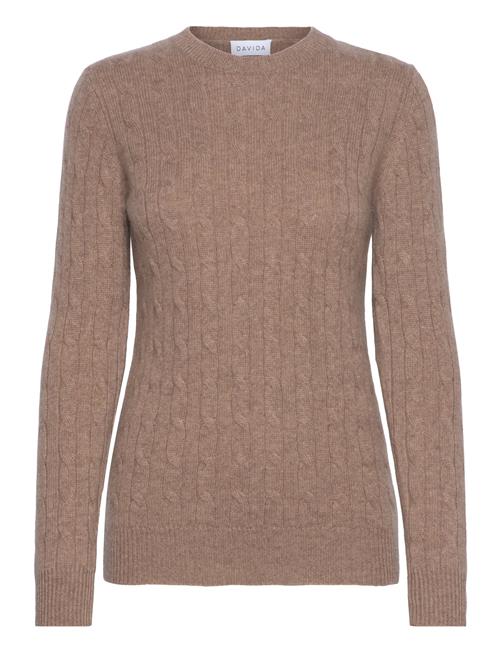Davida Cashmere | O-Neck Cable Sweater | S