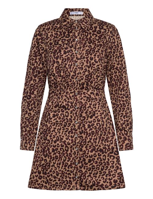 Mango | Leopard-Print Shirt Dress | S