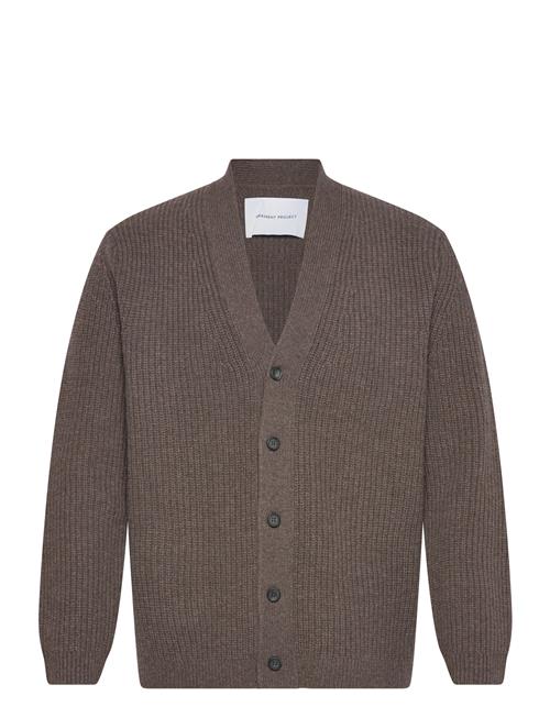Garment Project | Wool Knit Cardigan - Dark Taupe Mel | XL