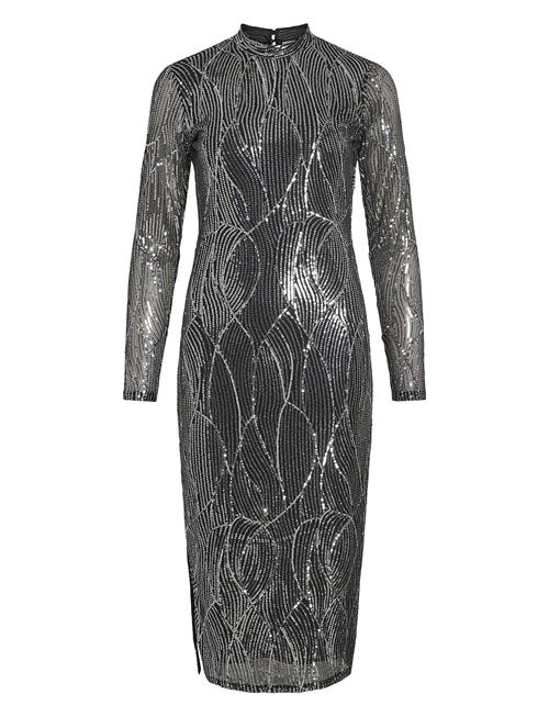 Vila | Vigigi Highneck Sequin L/S Midi Dress/Dc | L