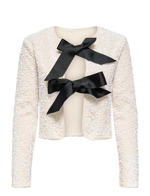 ONLY | Onlanika Sequins Ls Bow Top Wvn | XS