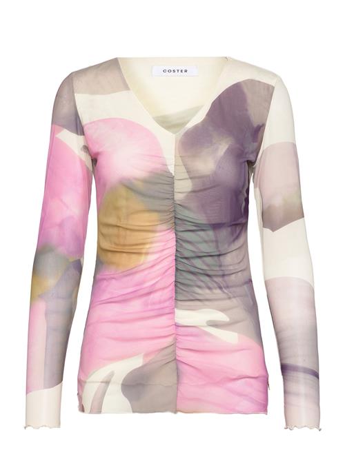 Coster Copenhagen | Mesh Top In Liqued Flower Print | XS