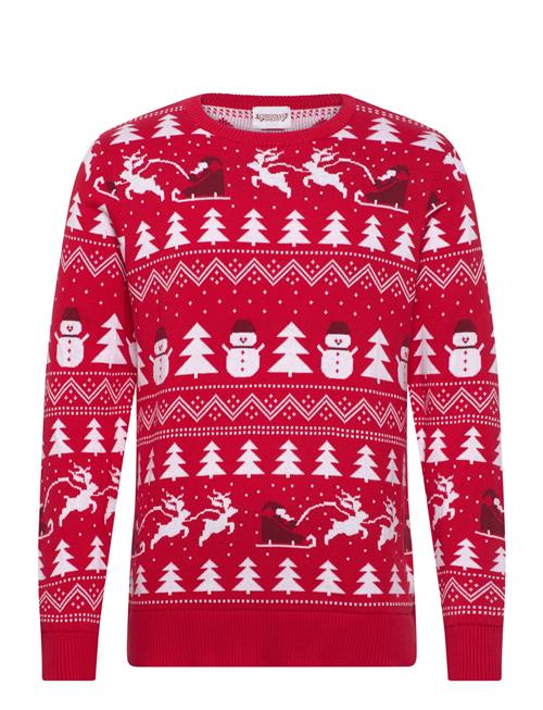 Happy Seasons | Den Stilede Julesweater Rød | L