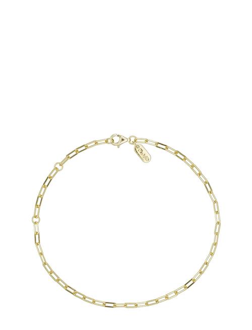 Design Letters | Chunky Square Link Chain Small Bracelet - Gold Plated | ONE SIZE