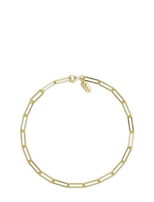 Design Letters | Chunky Square Link Chain Large Bracelet - Gold Plated | ONE SIZE