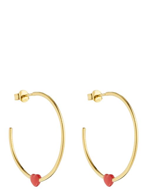 Design Letters | Little Big Love Hoops (Set Of 2 Pcs) - Goldplated | ONE SIZE