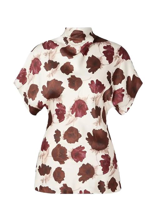 Malina | Otilia Draped Half Polo Top | M