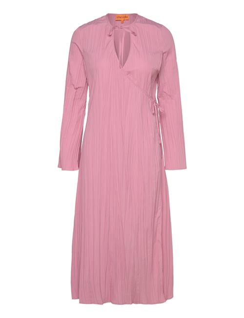 STINE GOYA | 2342 Pleated Poly, Long Sleeve Wrap | M