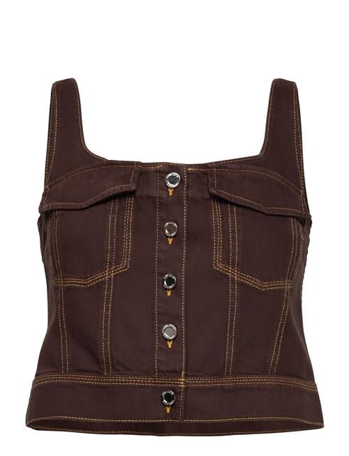 STINE GOYA | 2251 Denim, Cropped Denim Bustier | XL