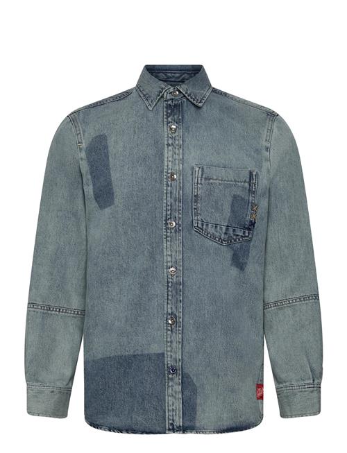Scotch & Soda | Customised Denim Over Shirt Art From The Heart | M