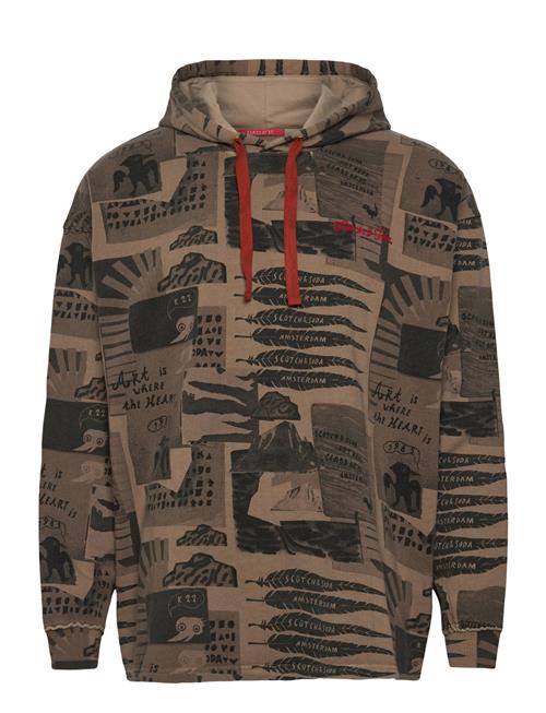 Scotch & Soda | Loose-Fit Overdyed All-Over Printed Hoodie | L