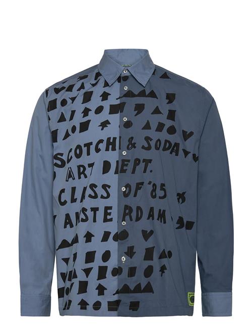 Scotch & Soda | Relaxed-Fit Letters Poplin Shirt | XXL