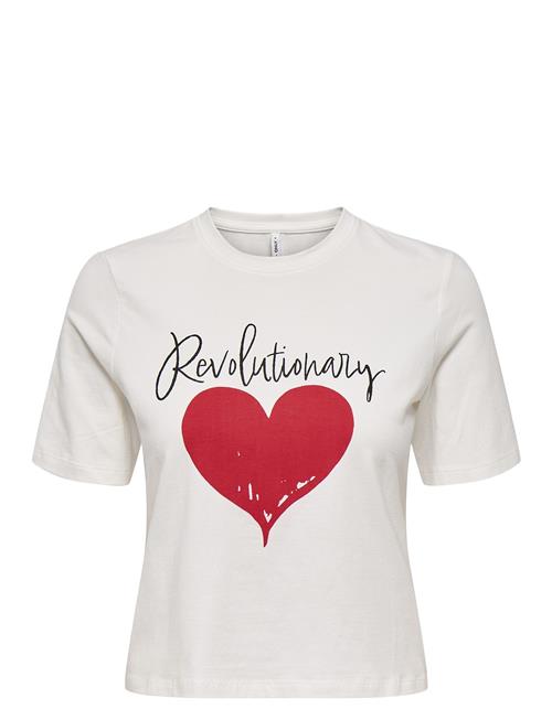 ONLY | Onlvallie Life S/S Love Top Box Jrs | XS