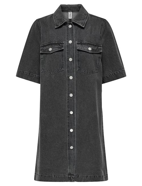ONLY | Onlbelle S/S Button Dress Dnm Gua Noos | S