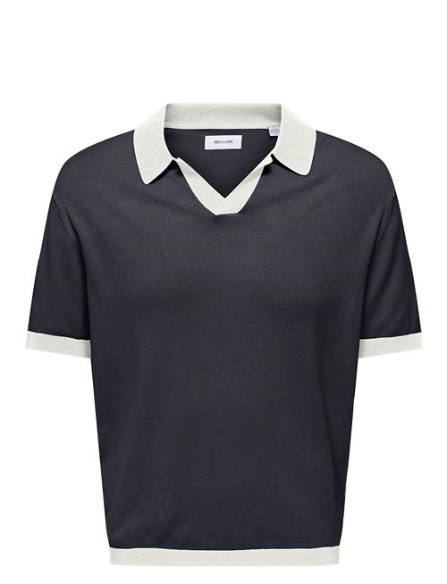 ONLY & SONS | Onsadrian Reg 12 Ss Contrast Polo Knit | M