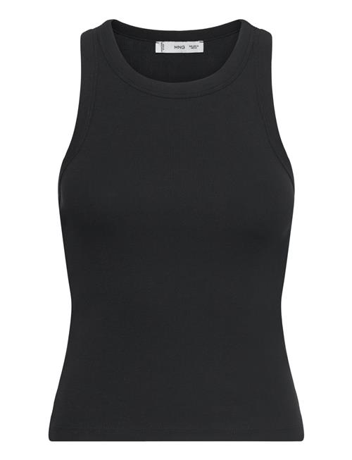 Mango | Ribbed Cotton-Blend Top | XS