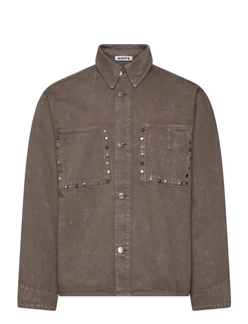 Hope | Stud Overshirt Stone Grey Marble | 50