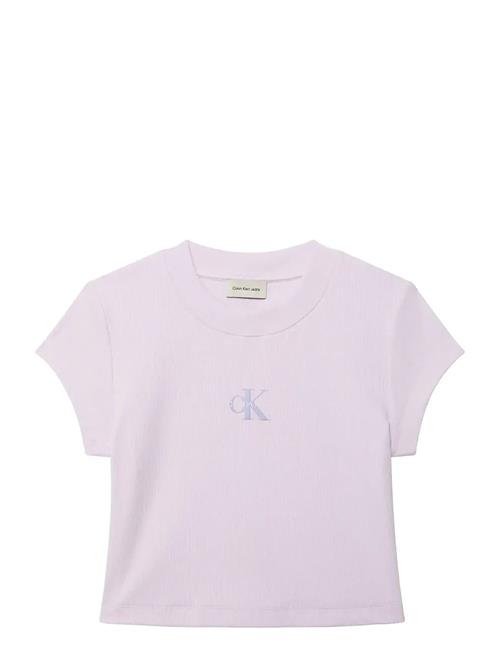Calvin Klein Jeans | Monologo Baby Rib Tee | XXS