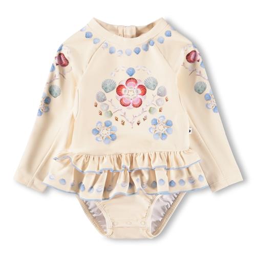 Molo Narice Badedragt Sea Shell Deco  Sea Shell Deco 62/68 cm  Creme  62/68 cm  kvinde