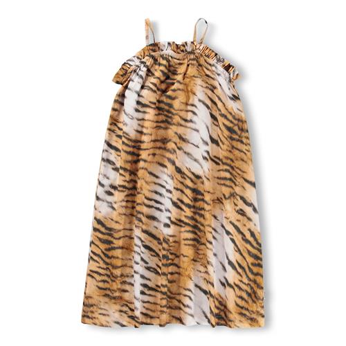 Molo GOTS Connie Kjole All Over Tiger  All Over Tiger 122/128 cm  Brun  122/128 cm  kvinde