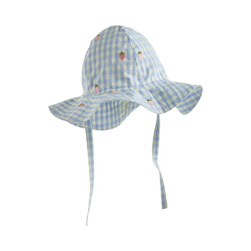 Flöss Mille Solhat Sky Berry Gingham  Sky Berry Gingham 3-5 Y  Blå  3-5 år  kvinde