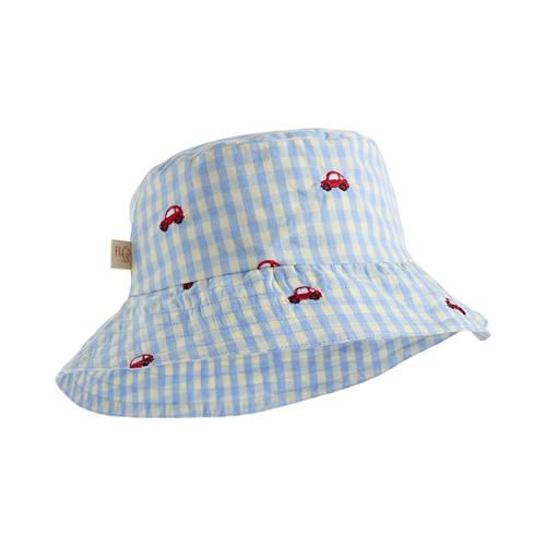 Flöss Albert Bucket Hat Blue Gingham  Blue Gingham 3-5 Y  Blå  3-5 år  mand