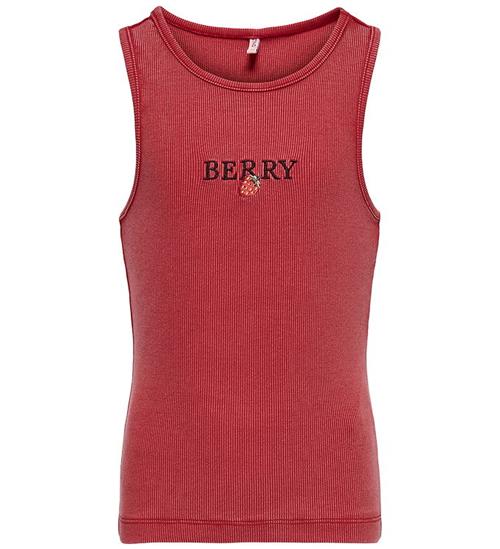 Kids Only Tanktop - Rib - KogJilly - Barbados Cherry/Strawberry