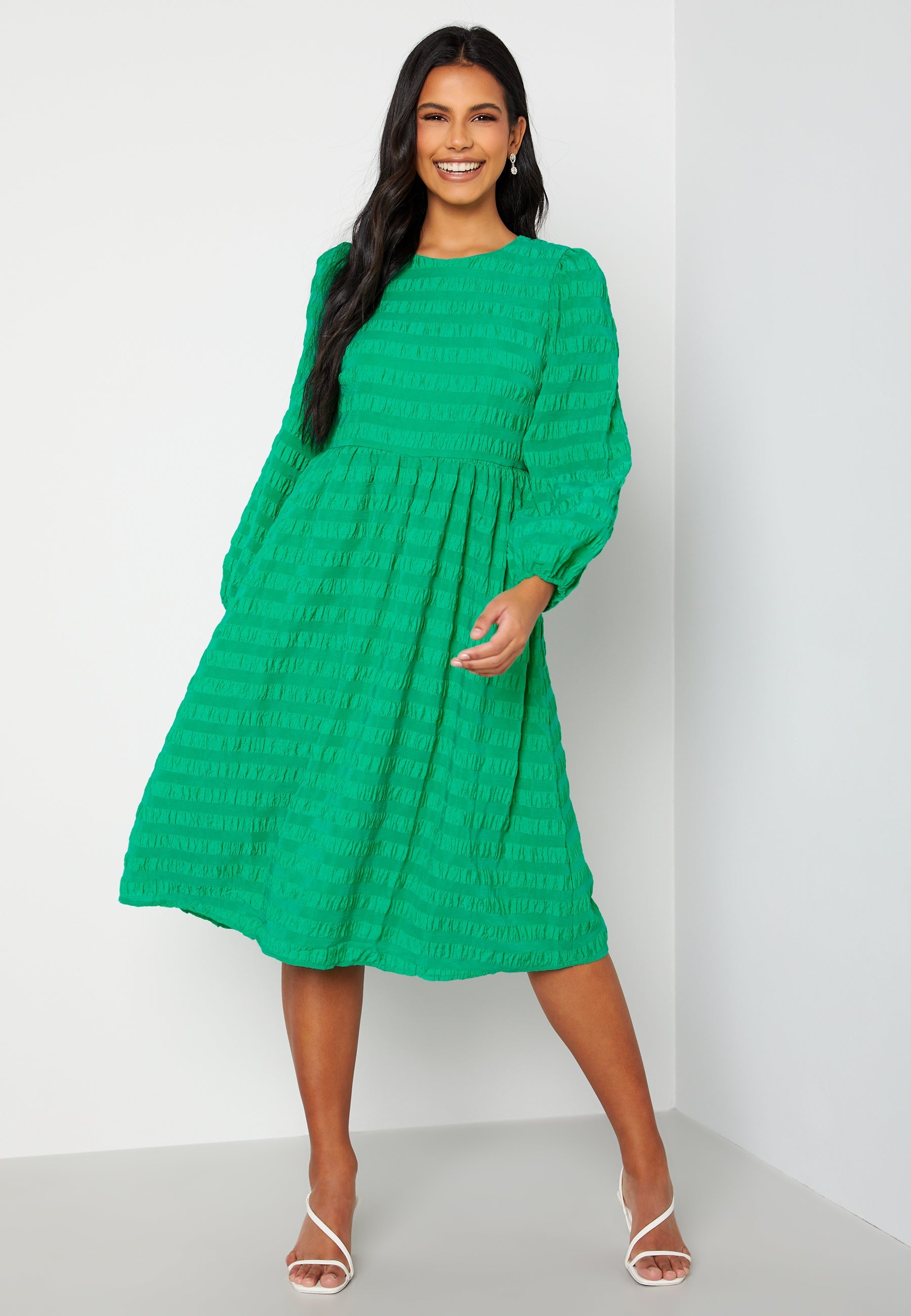 Pieces Felicia LS Midi Dress