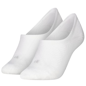 Calvin Klein Strømper 2P Footie Socks Soft Lyocell Blend Hvid One Size Dame