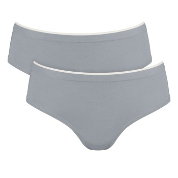 Sloggi Trusser 2P GO Sense Hipster Briefs Grå modal Large Dame
