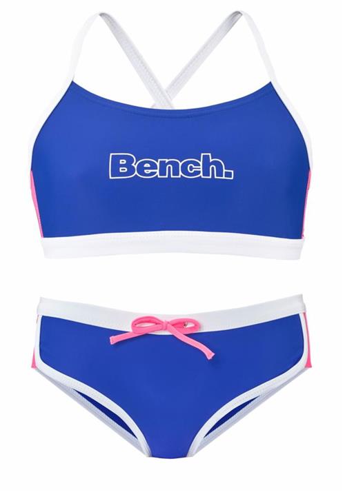 BENCH Bikini  royalblå / hvid